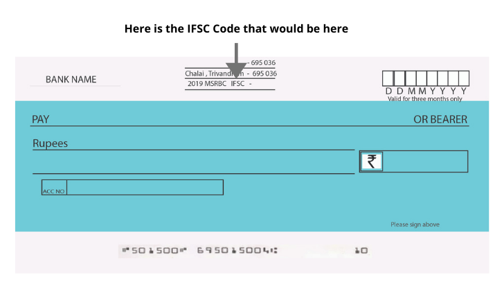 image showing a passbook with IFSC Code in particular
